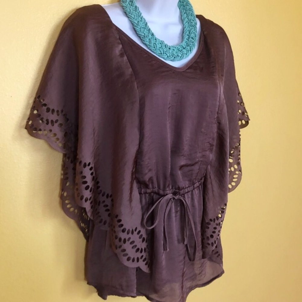 Cynthia Rowley Boho Butterfly Sleeve Blouse Size S